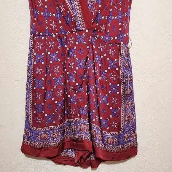 SANDRO Floral-print Short-sleeved Satin Playsuit - Picture 5 of 16